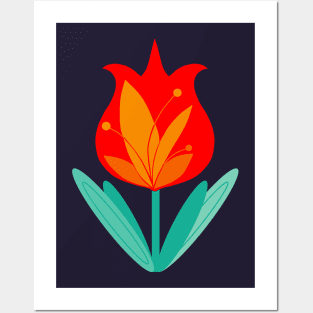 Red Tulip Posters and Art